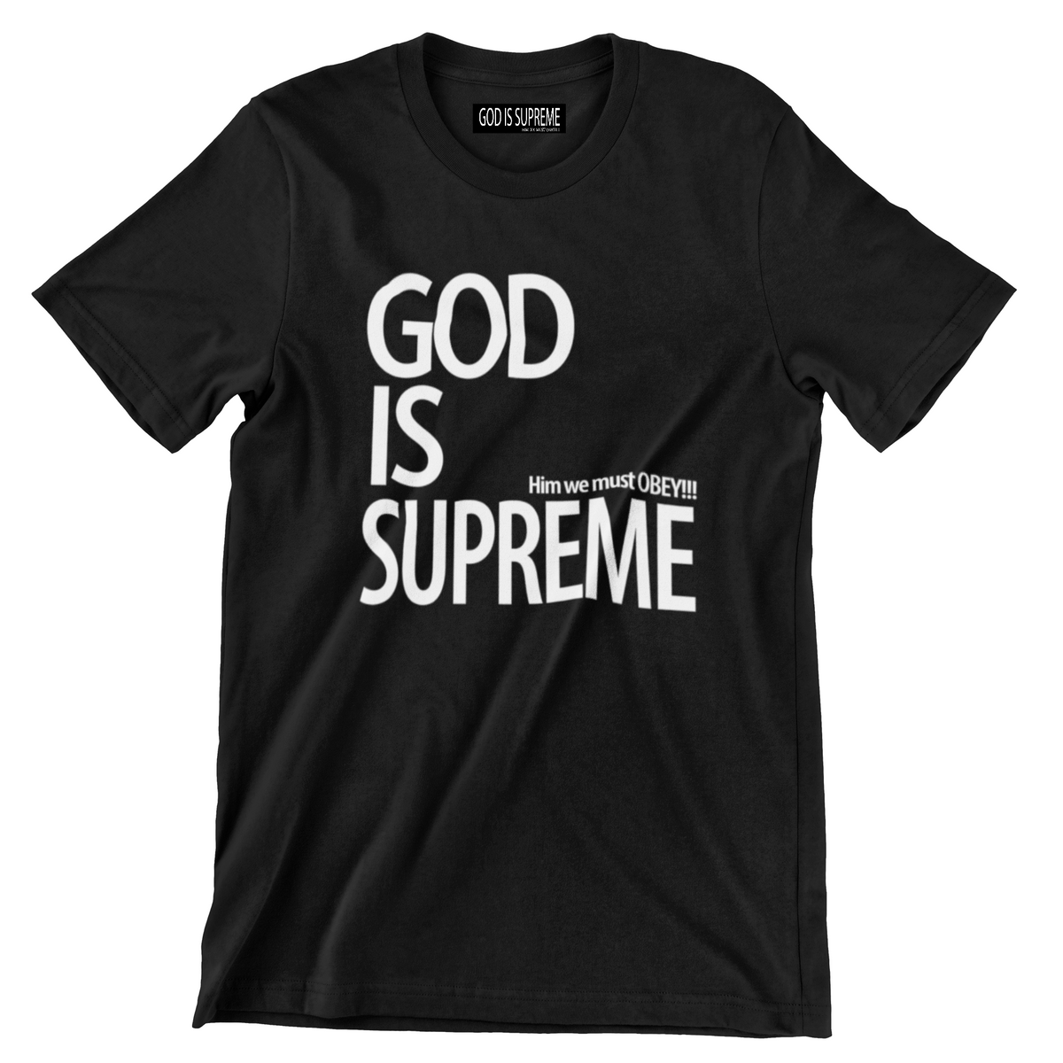 God is Supreme Original White Logo /Red Tee – God Is Supreme