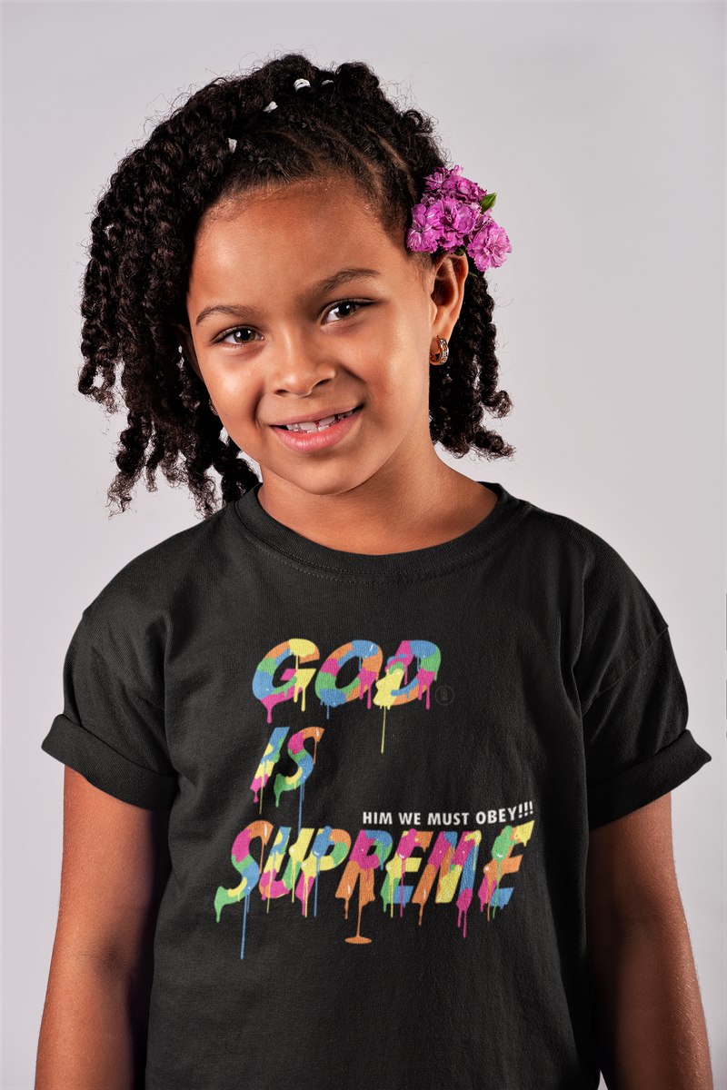 Color Drip God is Supreme / White T-shirt – God Is Supreme