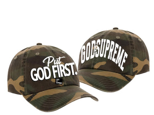 Put God First Dad Hat (Military Green)