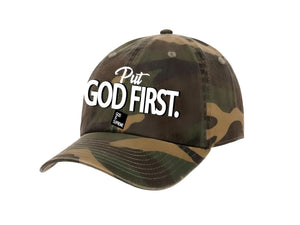 Put God First Dad Hat (Military Green)