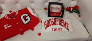 God is Supreme Sayless White and Red (Trucker Hat)