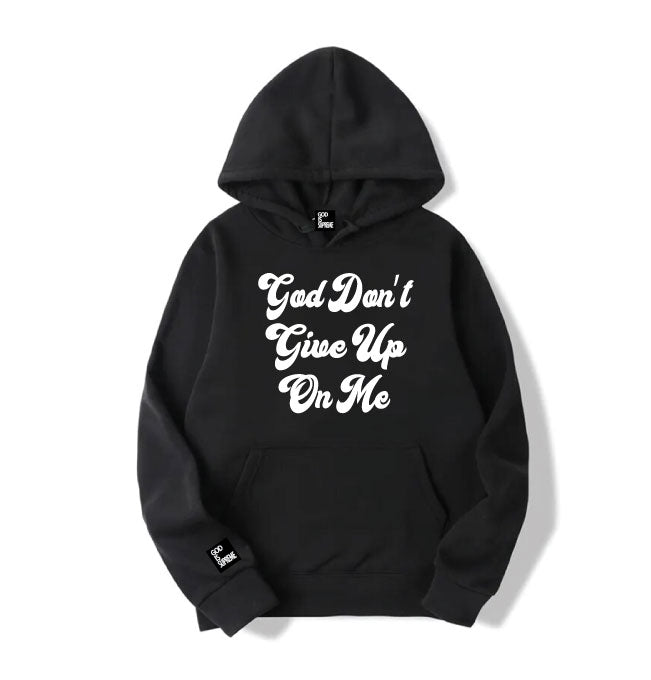 God Don't Give Up On Me Yet/ White Design,  Navy or  Black Hoodie Jogger Set