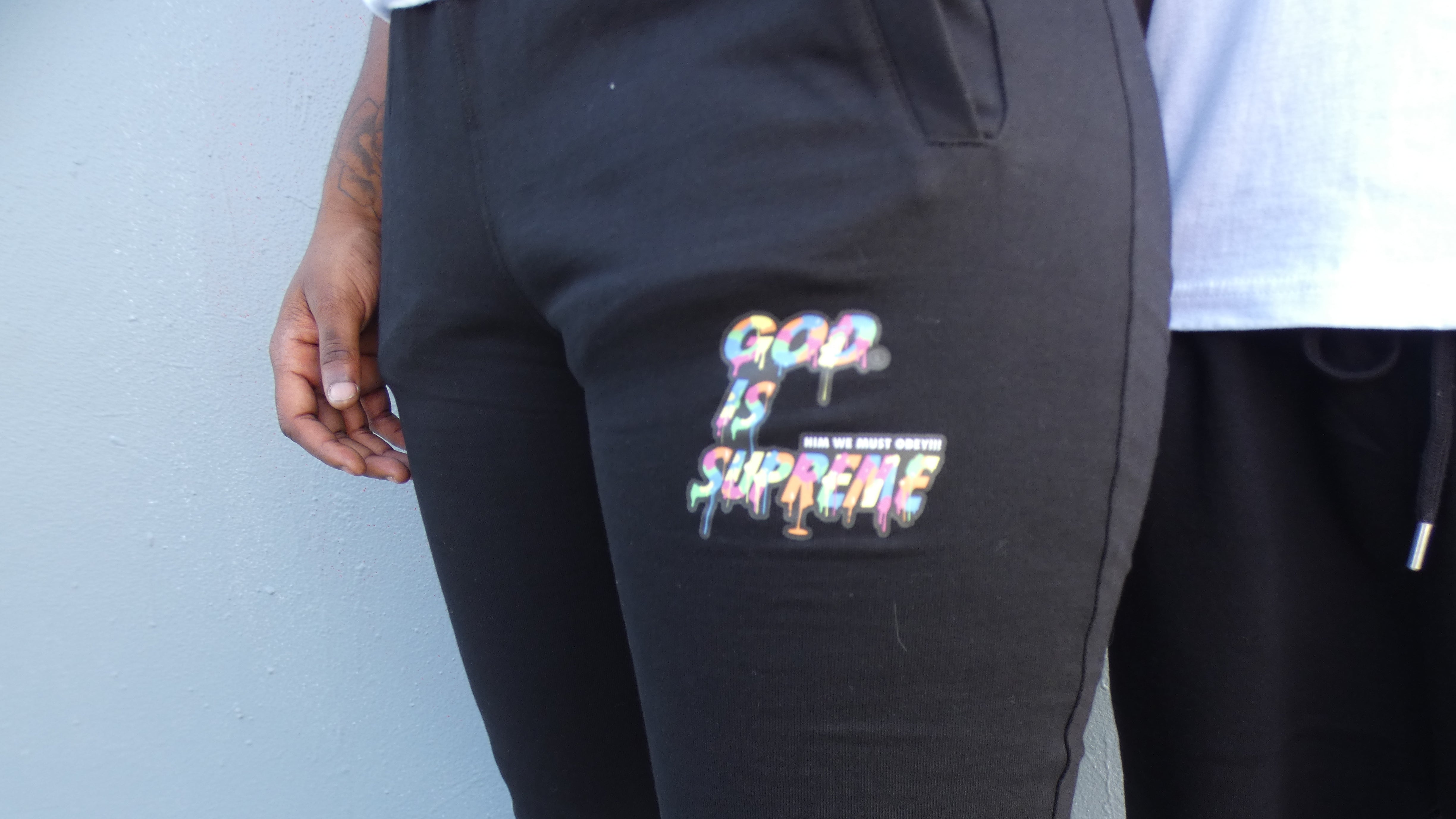 God is Supreme Red/Black Sweatpants