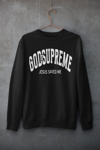 Jesus Saved Me| Christian Black Sweatshirt