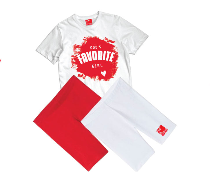 God's Favorite Girl/ White Christian T-shirt