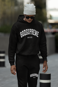 God is Supreme Saylees Black/White Joggers