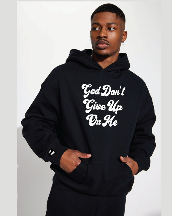 God Don't Give Up On Me Yet/ White Design,  Navy or  Black Hoodie Jogger Set