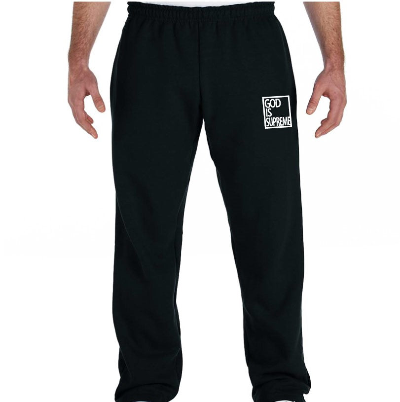 God is Supreme Black/White Sweatpants - God Is Supreme 