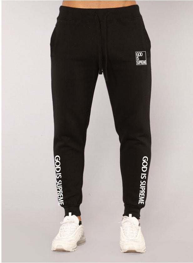 God is Supreme Black/White Joggers - God Is Supreme 