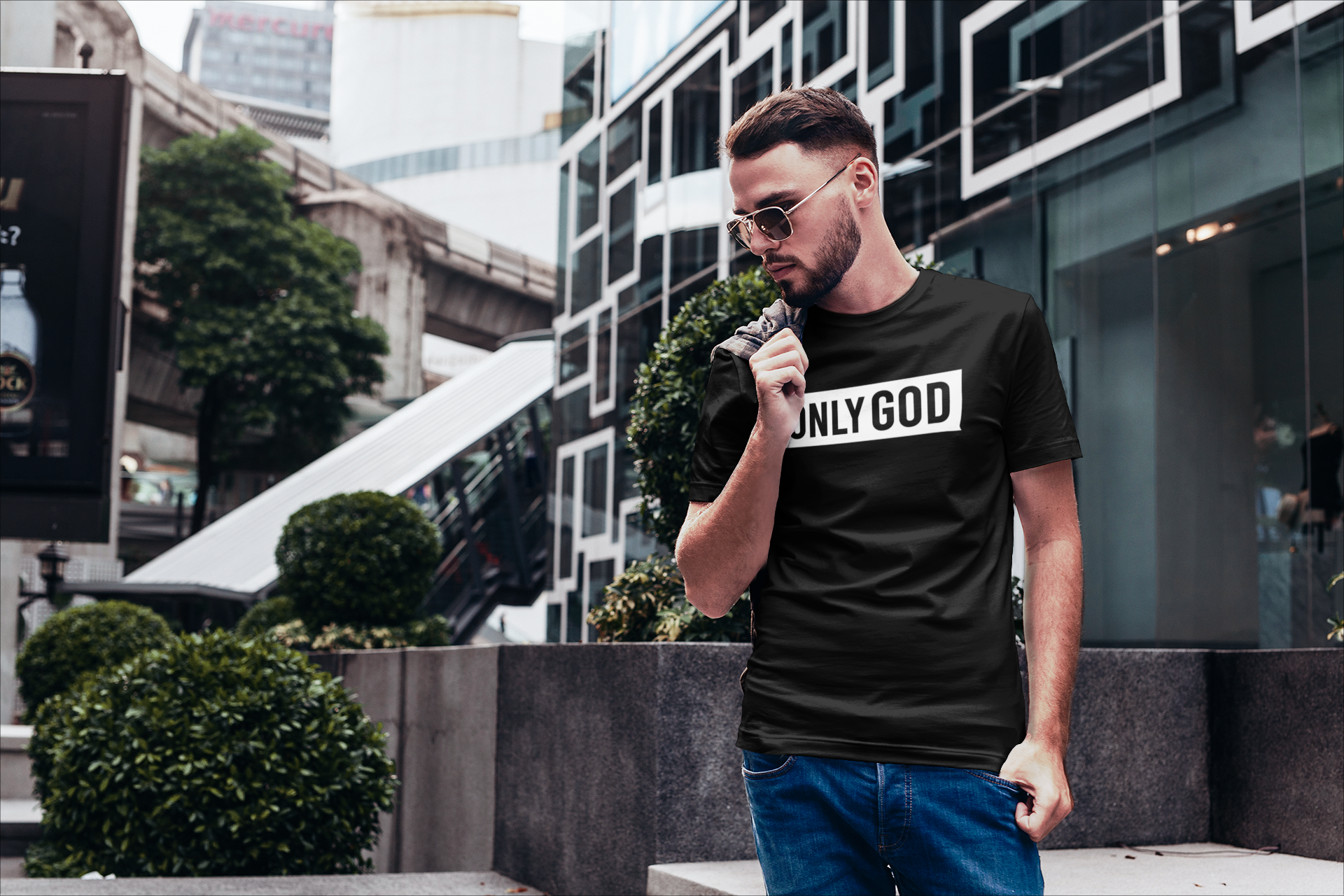 Only God/ Black T-shirt